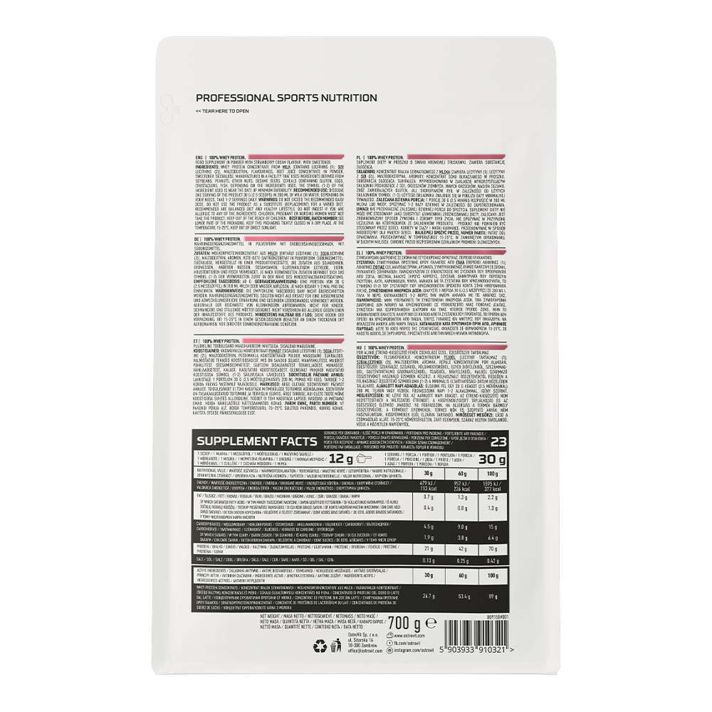 100% vadakuvalk 700 g kreemjas maasikas