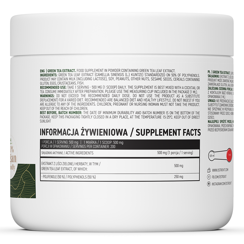OstroVit Rohelise Tee Ekstrakt 100 g, Looduslik