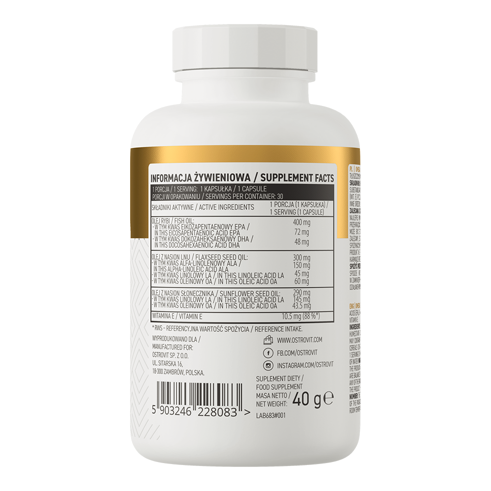 OstroVit Omega 3-6-9 30 kapslit