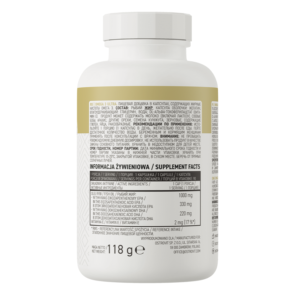 OstroVit Omega 3 Ultra 90 kapslid