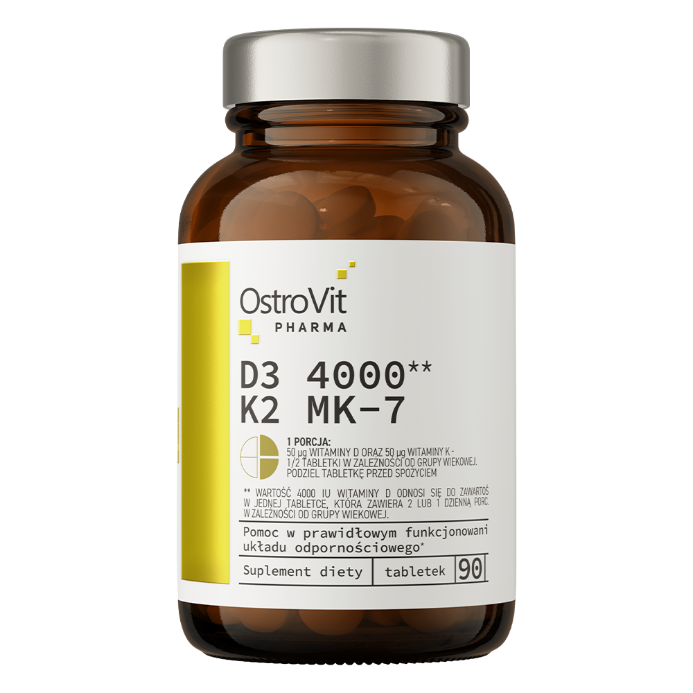 OstroVit Pharma D3 4000 IU + K2 MK-7 90 tablets