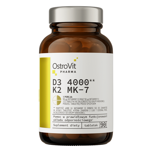 OstroVit Pharma D3 4000 IU + K2 MK-7 90 tablets