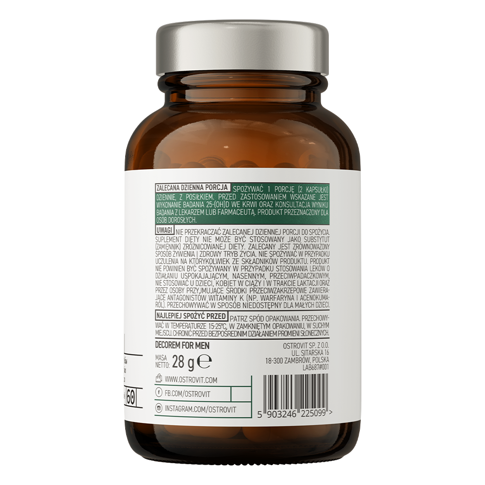 OstroVit Pharma Decorem For Men 60 капсул