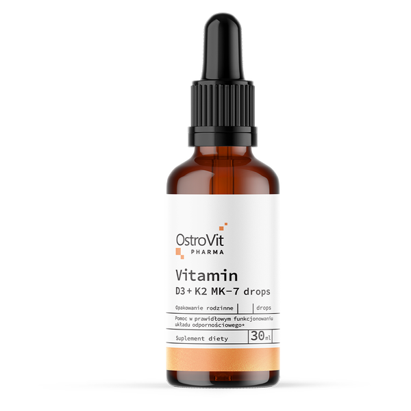 OstroVit Pharma Vitamin D3 + K2 MK-7 drops 30 ml