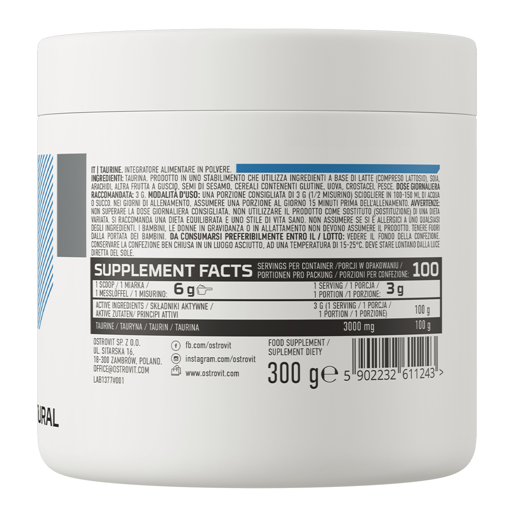 OstroVit Tauriin 300 g, Looduslik