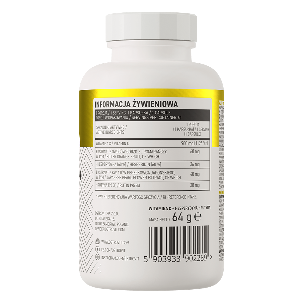 OstroVit C-Vitamiin + Hesperidiin + Rutiin 60 kapslit