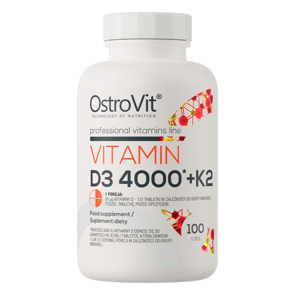 OstroVit Витамин D3 4000 + K2 100 таблеток