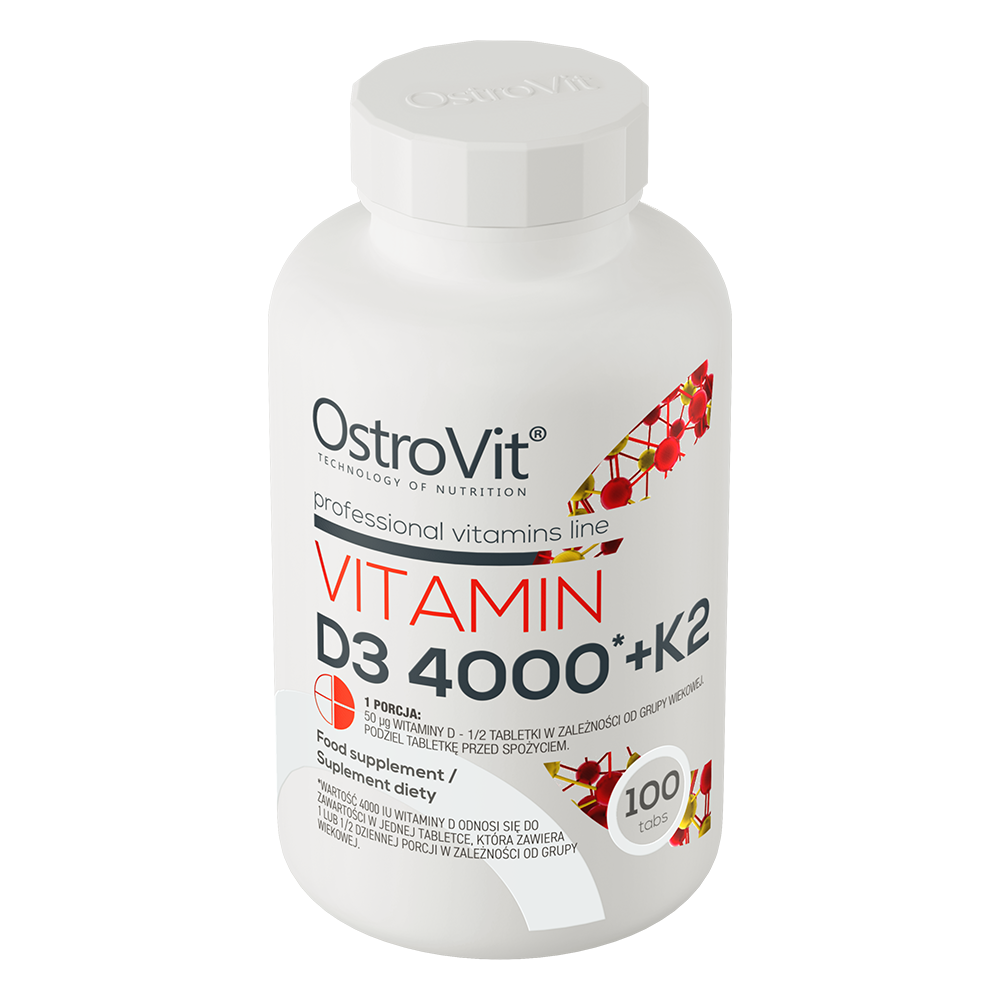 OstroVit Витамин D3 4000 + K2 100 таблеток