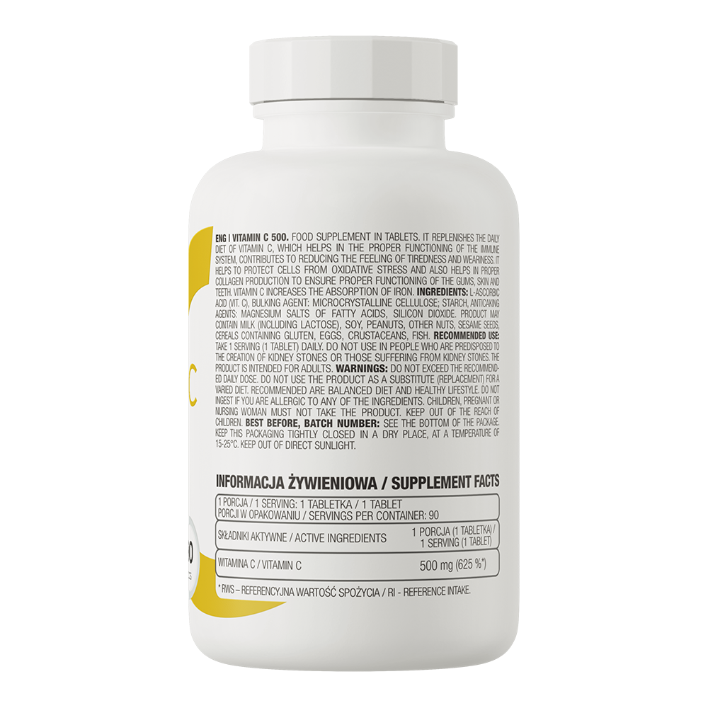 OstroVit C-vitamiin 500 mg 90 tab