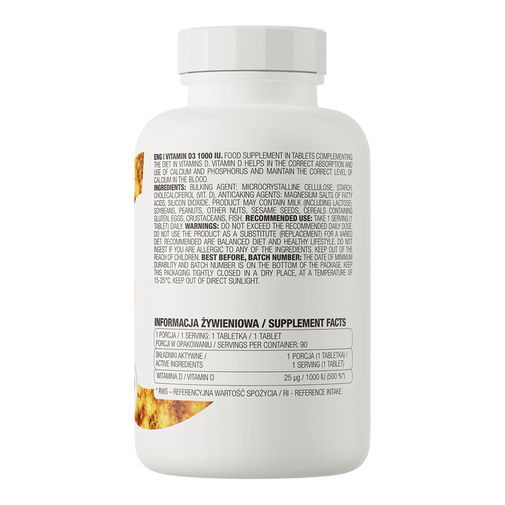 OstroVit D3-vitamiin 1000 IU 90 tab