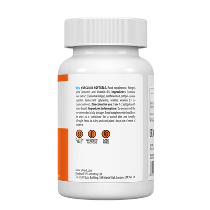 UltraVit Curcumin D3 60 softgels