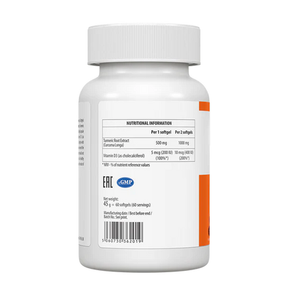 UltraVit Curcumin D3 60 softgels