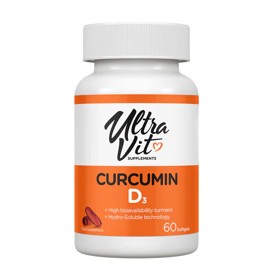 UltraVit Curcumin D3 60 softgels
