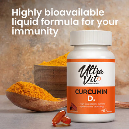 UltraVit Curcumin D3 60 softgels