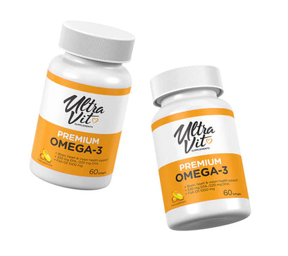 UltraVit Premium Omega-3 60 Soft gels