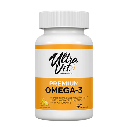 UltraVit Premium Omega-3 60 Soft gels