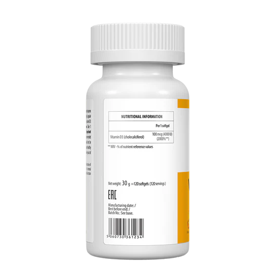 UltraVit Vitamin D3 4000IU 120 softgels