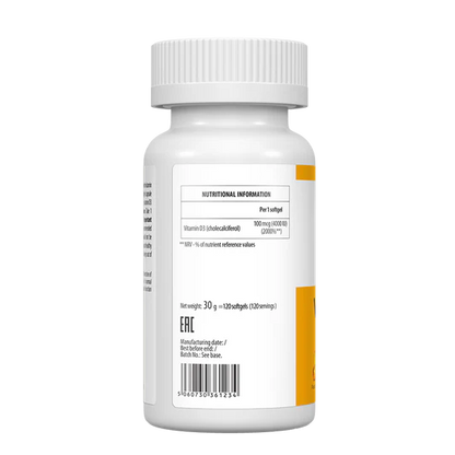 UltraVit Vitamin D3 4000IU 120 softgels