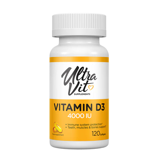 UltraVit Vitamin D3 4000IU 120 softgels