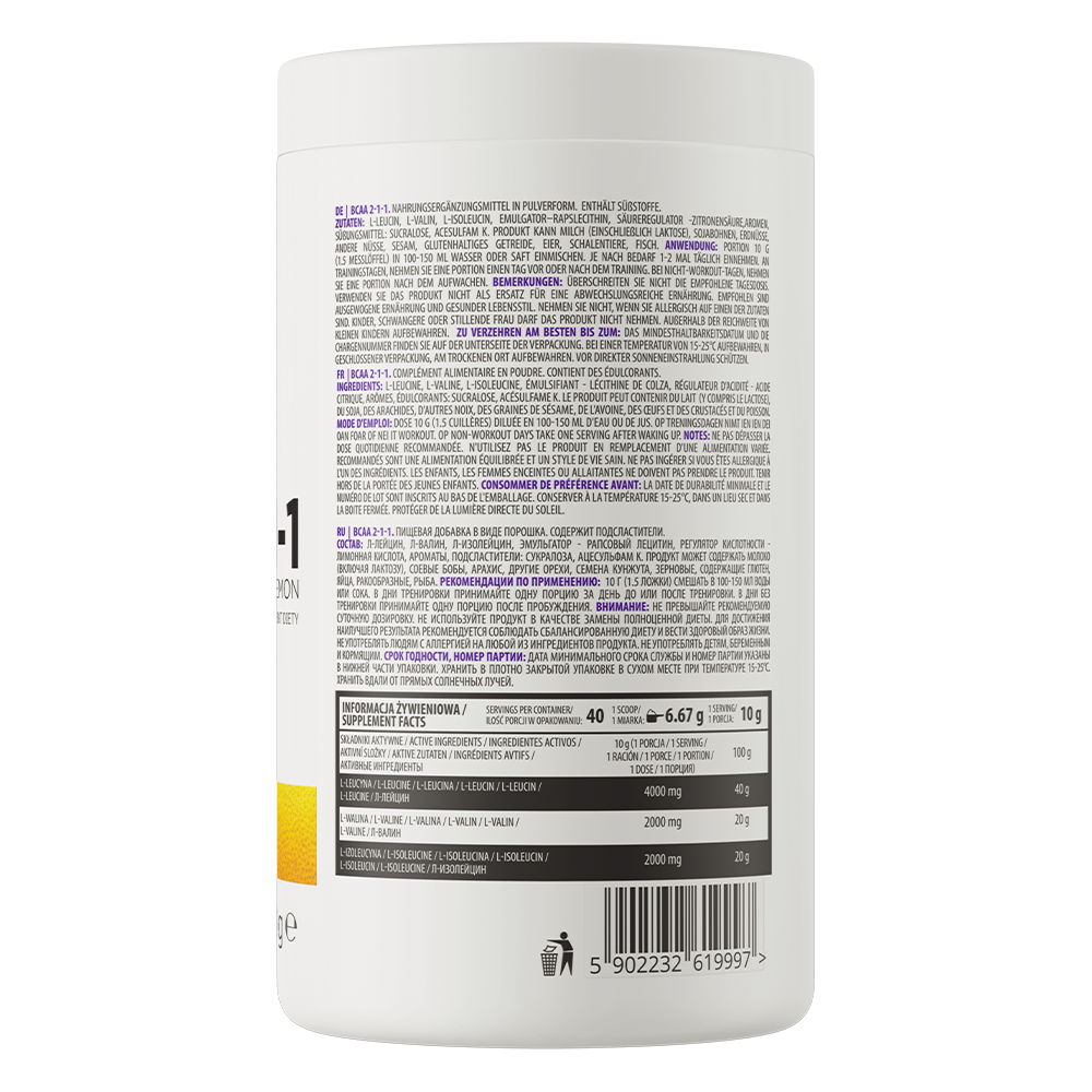 OstroVit BCAA 2-1-1 400 g, Lemon