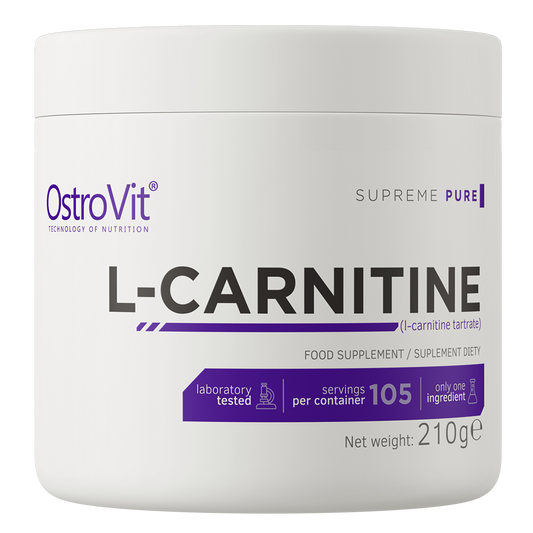 OstroVit Supreme Pure L-karnitiin 210 g, Looduslik
