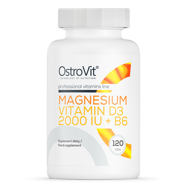 OstroVit Магний + Витамин D3 2000 МЕ + B6 120 таблеток