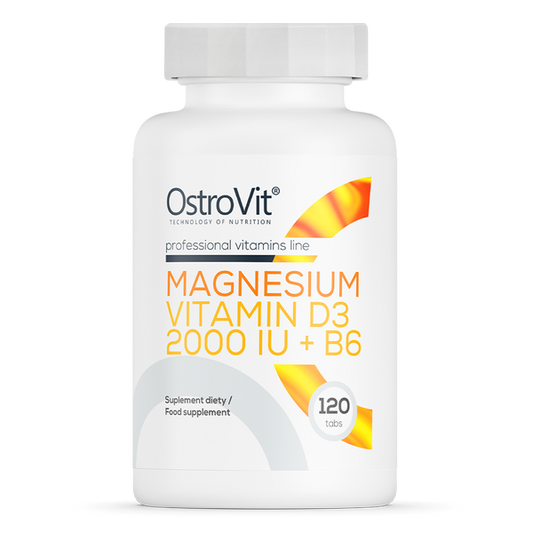 OstroVit Magnesium + Vitamin D3 2000 IU + B6 120 tablets