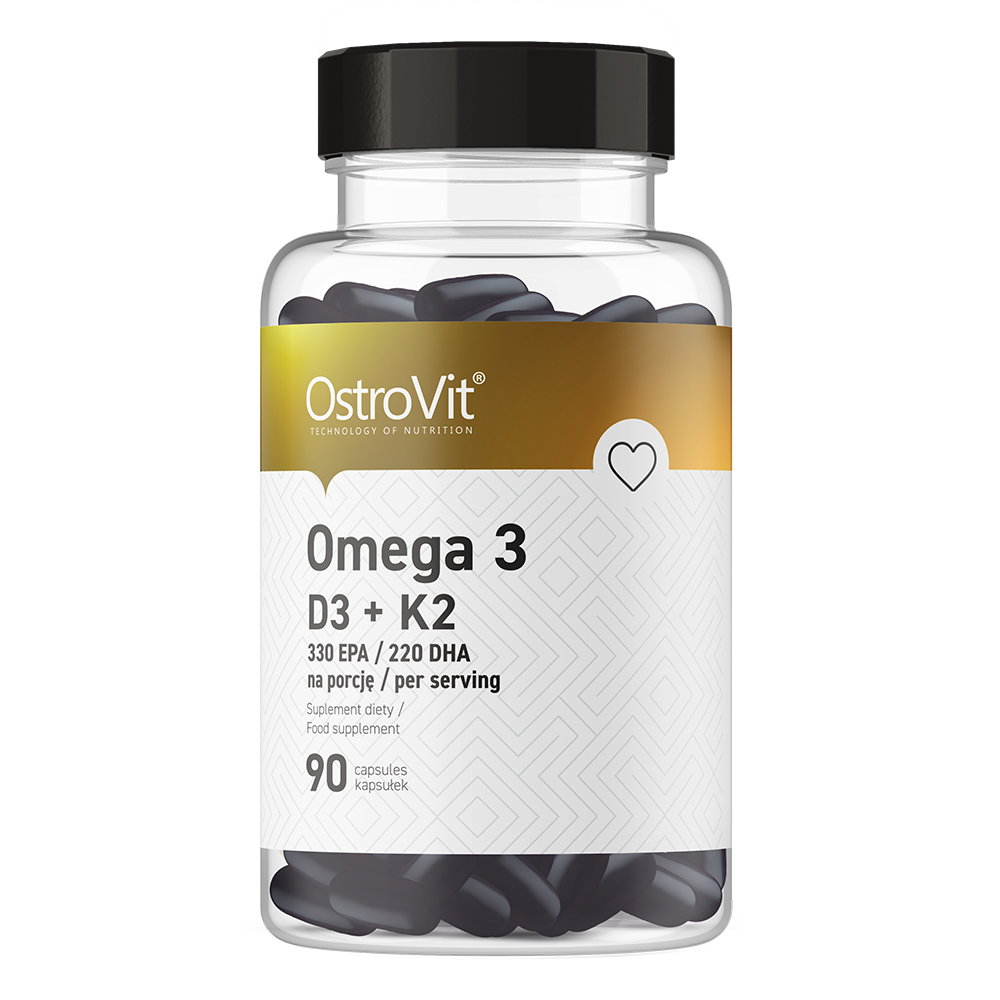 OstroVit Omega 3 D3+K2 90 kaps