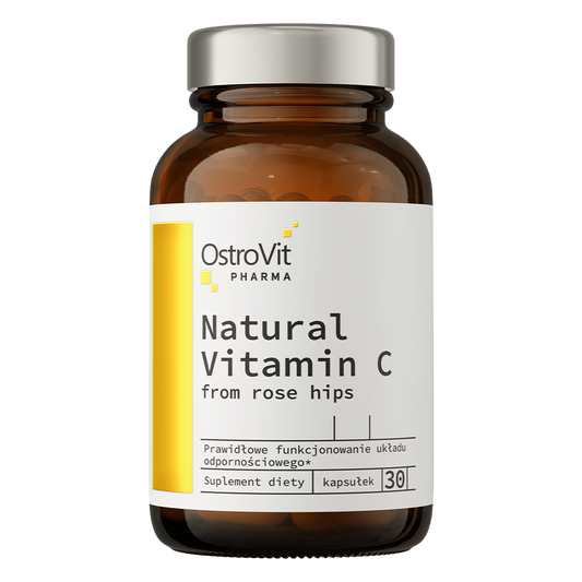 OstroVit Pharma Looduslik C-vitamiin Kibuvitsamarjadest 30 kapslit