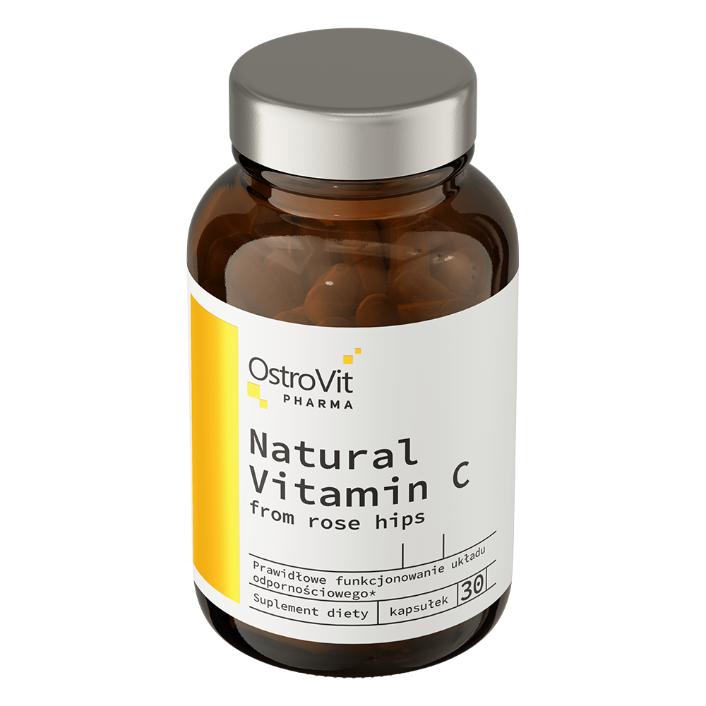 OstroVit Pharma Natural Vitamin C from Rose Hips 30 caps
