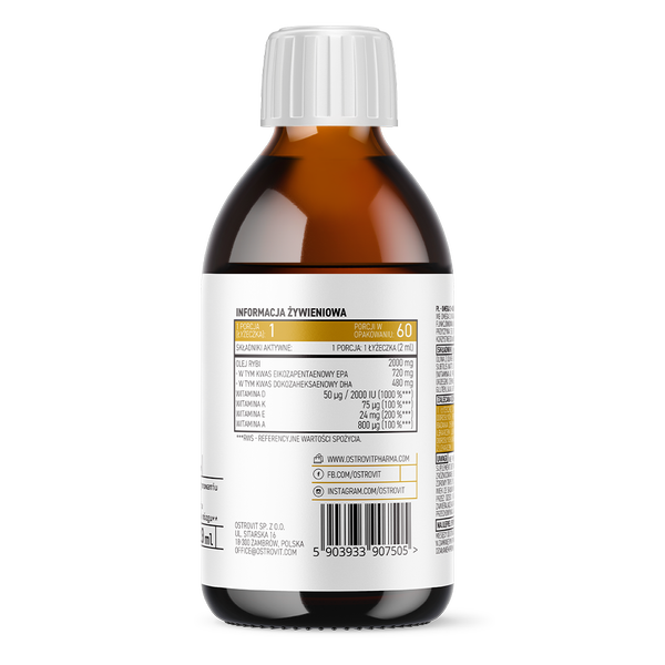 OstroVit Pharma Omega 3 + ADEK 120 ml