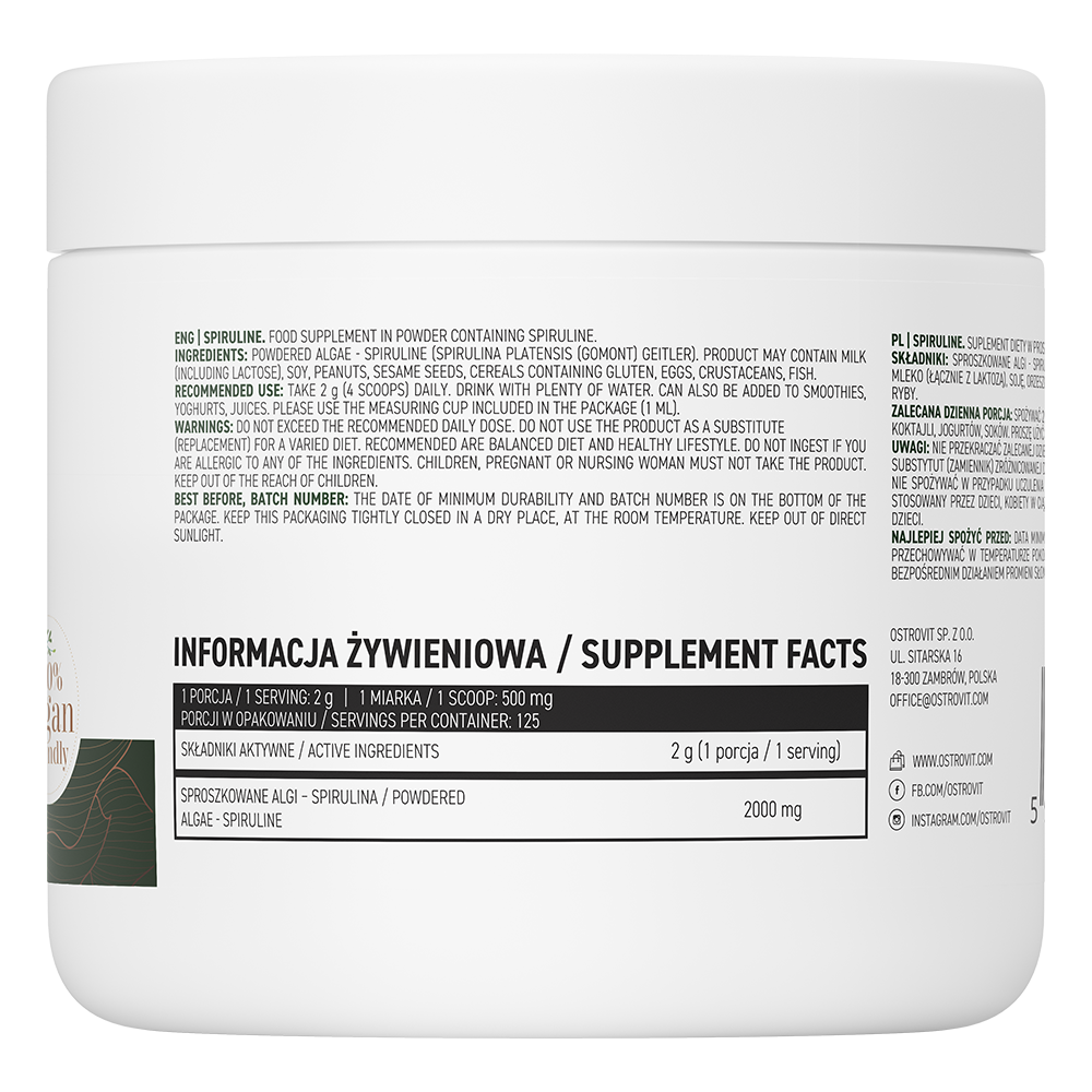 OstroVit Spiruline 1000 tab