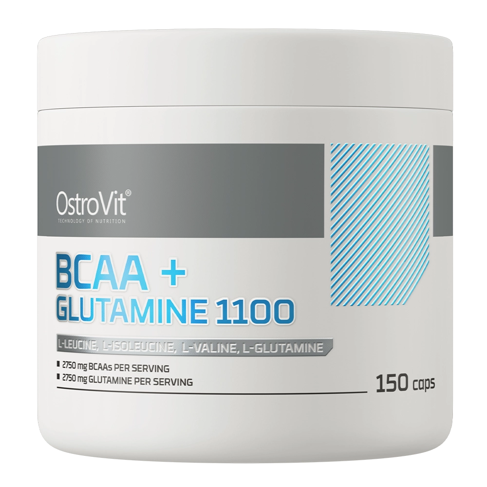 OstroVit Supreme BCAA + Glutamiin 1100 mg 150 kapslit