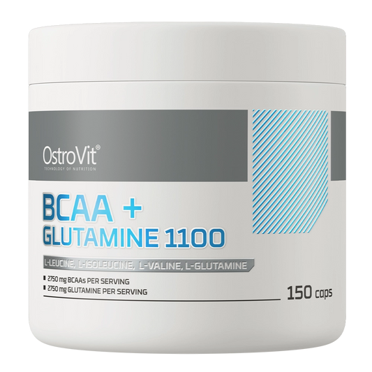 OstroVit Supreme BCAA + Glutamiin 1100 mg 150 kapslit
