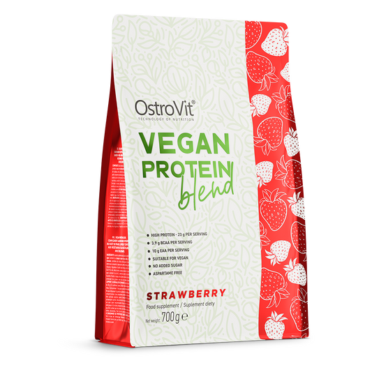 OstroVit Vegan Protein Blend 700 г, Клубничный