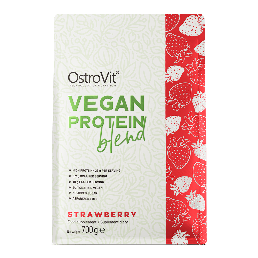 OstroVit Vegan Protein Blend 700 g, Maasikas
