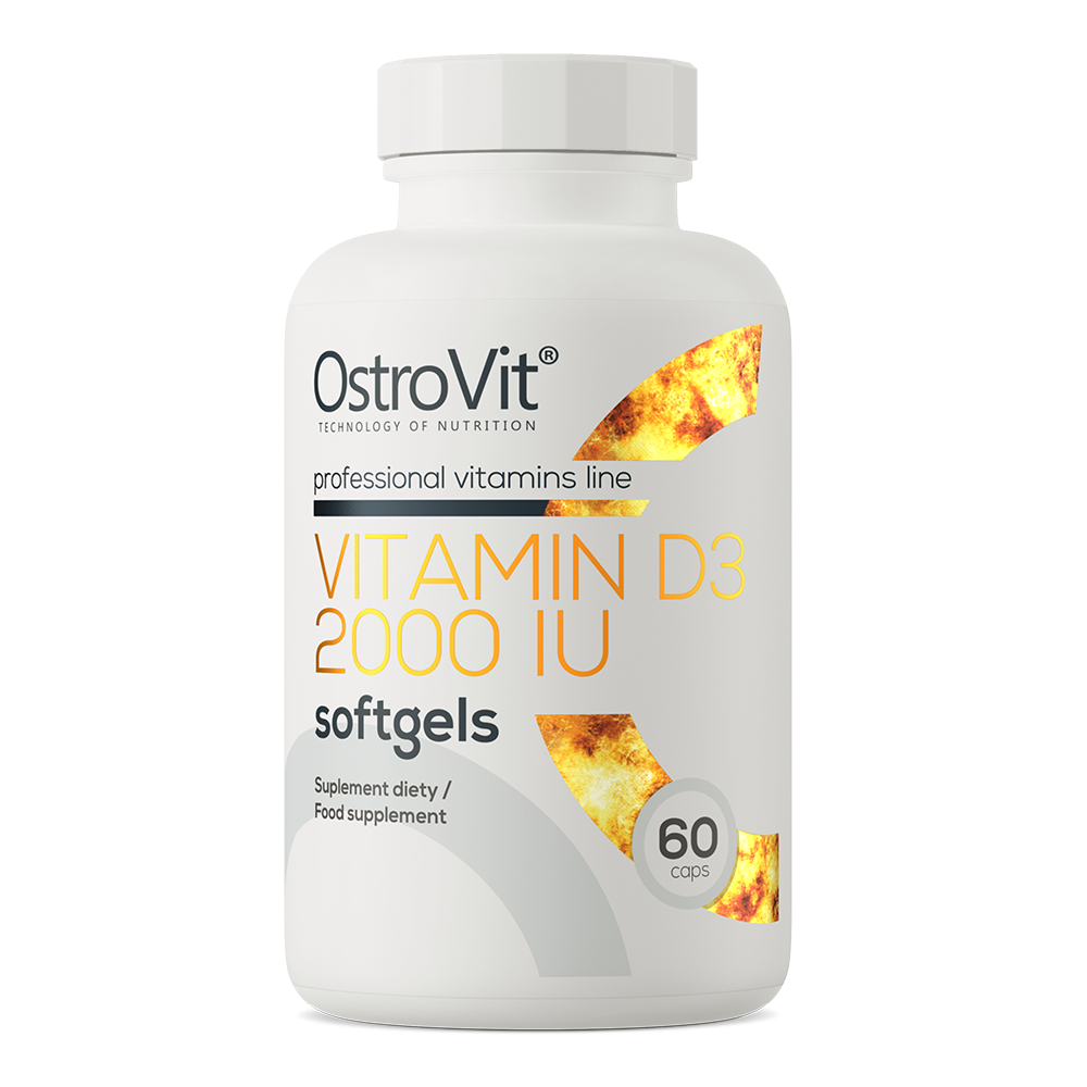 OstroVit Vitamiin D3 2000 IU pehmed geelid 60 kapslit