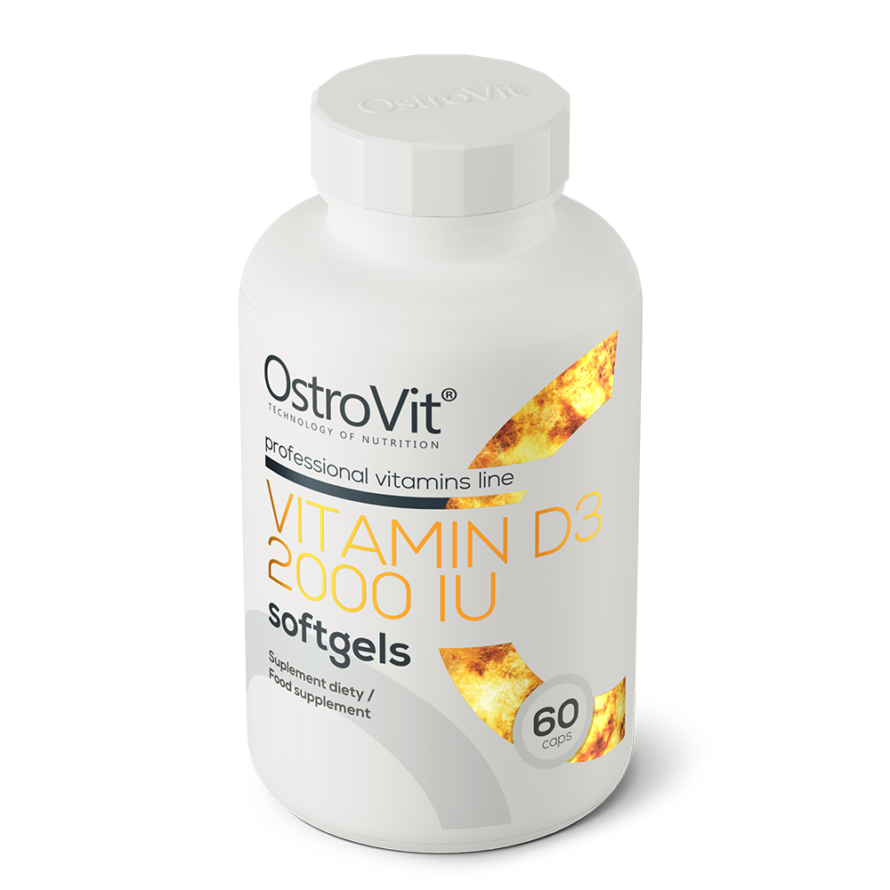 OstroVit Vitamiin D3 2000 IU pehmed geelid 60 kapslit