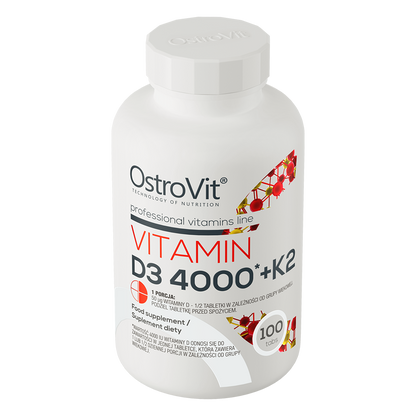 OstroVit Vitamiin D3 4000 + K2 100 tab