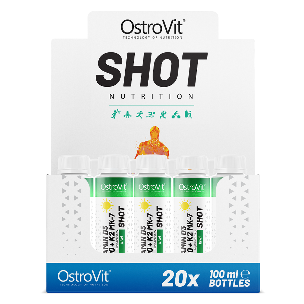 OstroVit Vitamin D3 4000 + K2 MK-7 Shot 20 x 100 ml