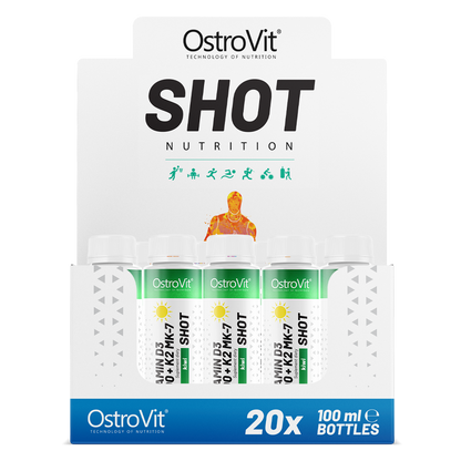 OstroVit Vitamin D3 4000 + K2 MK-7 Shot 20 x 100 ml