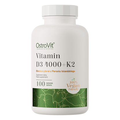 OstroVit Vitamiin D3 4000 IU + K2 VEGE 100 tab