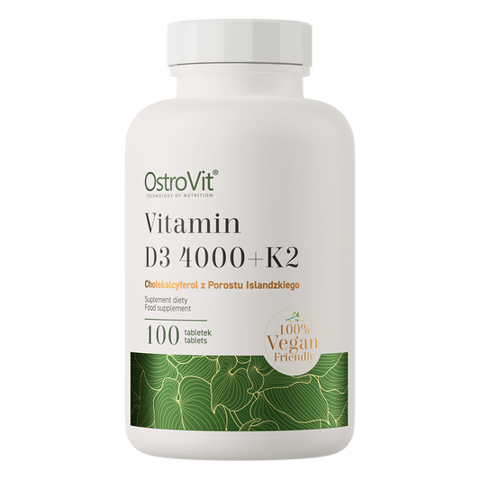 OstroVit Витамин D3 4000 + K2 VEGE 100 таблеток