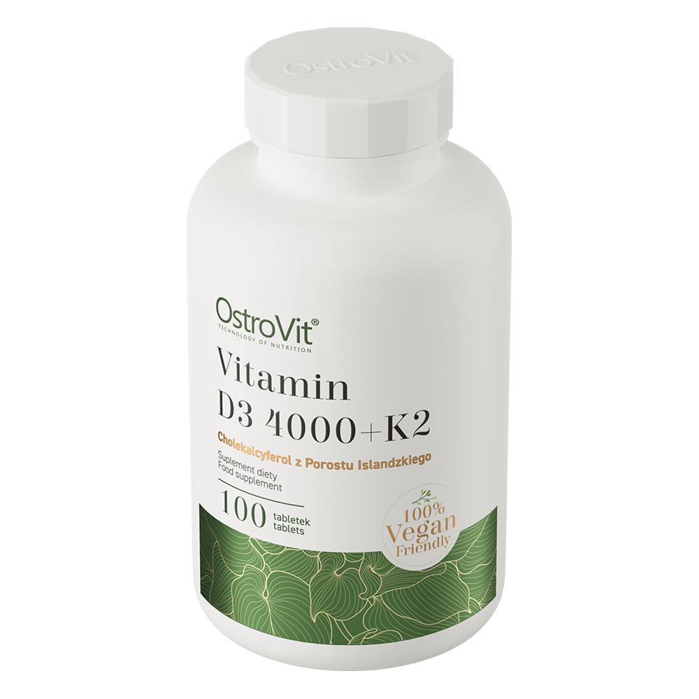 OstroVit Витамин D3 4000 + K2 VEGE 100 таблеток