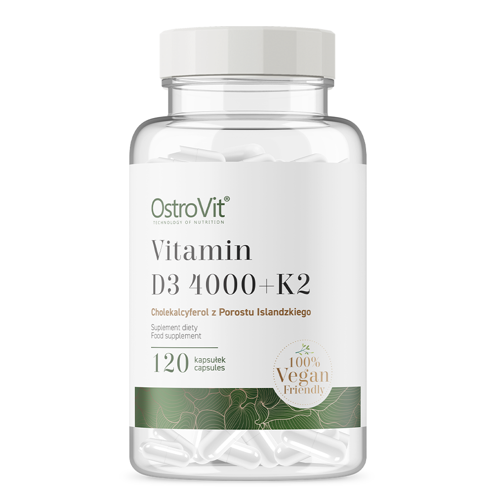 OstroVit Vitamin D3 4000 + K2 VEGE 120 capsules