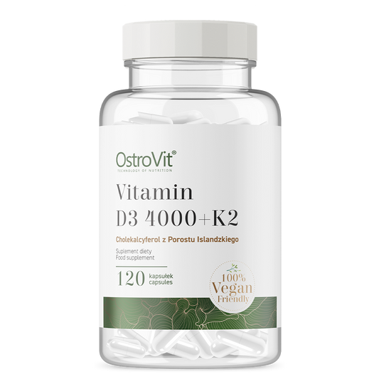 OstroVit Vitamiin D3 4000 + K2 VEGE 120 kapslit