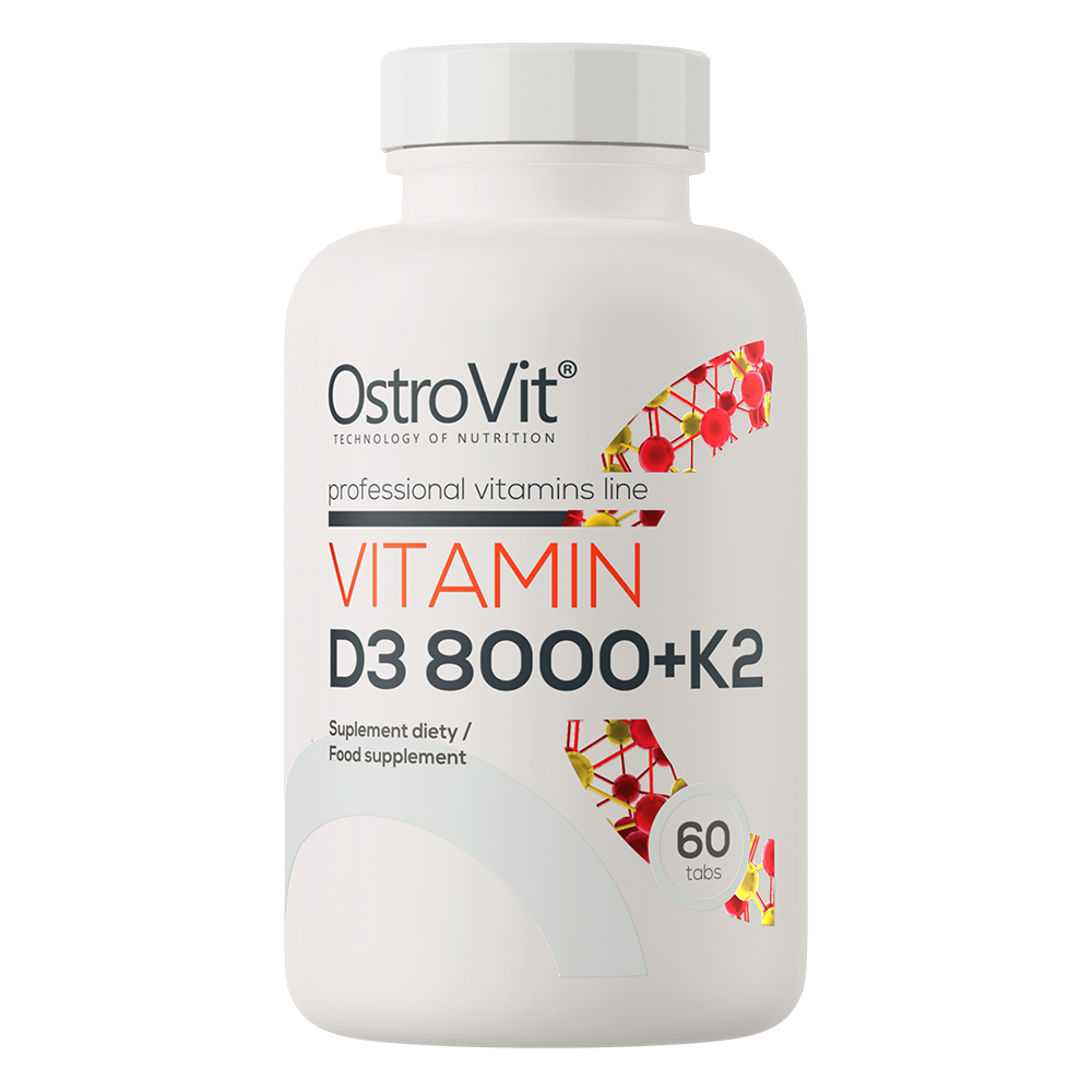 OstroVit Витамин D3 8000 МЕ + K2 60 таблеток