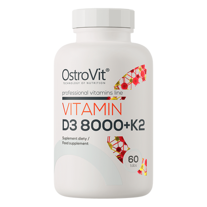 OstroVit Vitamiin D3 8000 IU + K2 60 tab