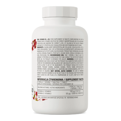 OstroVit Витамин D3 + K2 90 таблеток