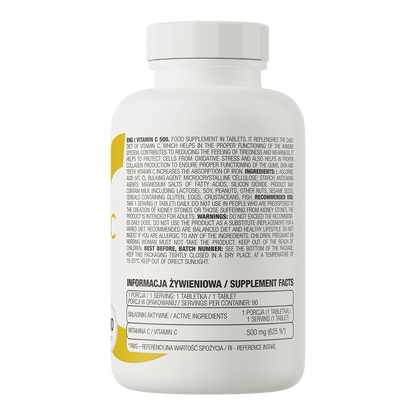 OstroVit C-vitamiin 500 mg 90 tab